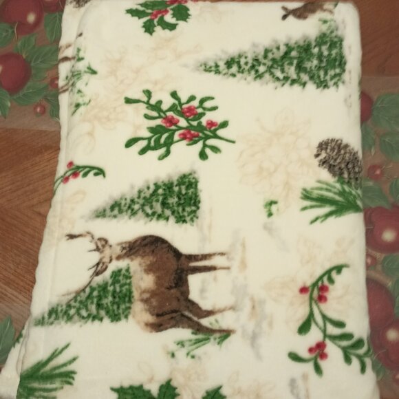 *EUC ~ Better Homes & Gardens Oversize Reversible Velvet Plush Throw Blanket - Picture 3 of 10